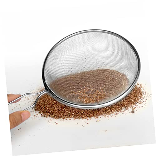 Mipcase Pet Sand Shovel Animals for Stainless Steel Spoon Spoons Cat Litter Scoop Stainer Steel Strainer Terrarium Litter Cleaner Reptile Cleaning Tool Reptile Supplies Fryer Mesh