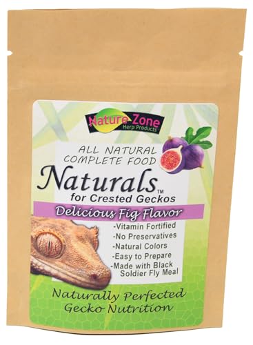Nature Zone Naturals Crested Gecko Food –Fig, for Crested Geckos, Gargoyle Geckos, Day Geckos, 2oz/ 56 gm