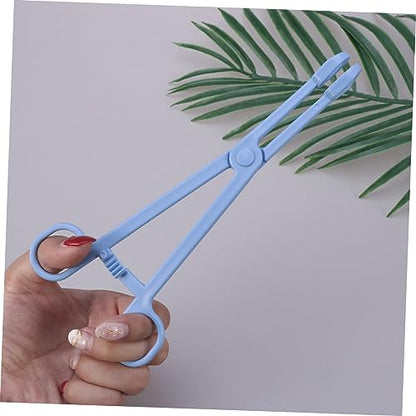 Generic 3pcs Plastic Pet Stool Clamp for Reptiles Lizards Birds and Animals Easy Waste Cleanup Tool Scissors Design Convenient and Odor-reducing