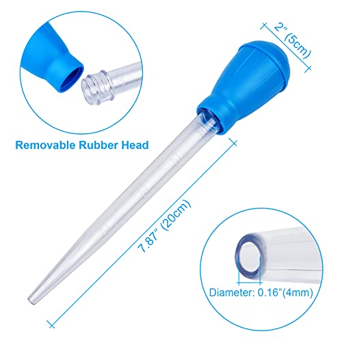 WEAVERBIRD Manual Fish Tank Water Changer Aquarium Dropper, 30ml Aquarium Clean Pipette Dropper, Fish Tank Cleaning Waste Remover, Aquarium Gravel Cleaning Straw, Blue - color: Blue