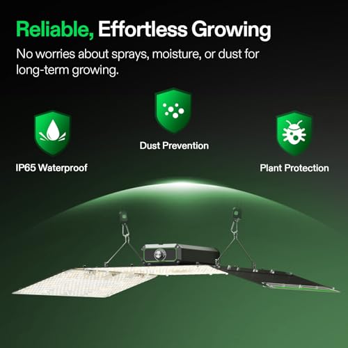 VIVOSUN LumaLight 400W LED Grow Light, Full Spectrum Plant Light | Smart Dimmable & High PPFD for Indoor Plants Seedling Vegetables Bloom, Fits 4×4/5×5 Grow Tents - size: 4x4