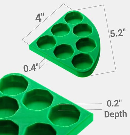 2pcs Hermit Crab Food Bowl, Corner Design, Space-Saving 7-Compartment Dishes for Reptile & Small Animal Tanks, Hermit Crab Accessories