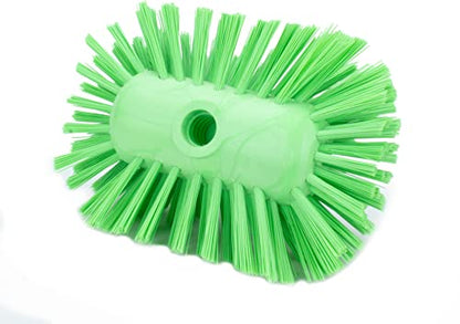 SPARTA Tank and Kettle Scrub Brush Heavy-Duty Tile Brush, Color-Coded and Handle Compatible (Sold Separately) for Optimal Access In Spacious Containers, Plastic, 5.25 X 7.5 Inches, Lime - color: Lime