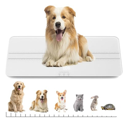 Digital Pet Scale Measuring Range 0.45lbs-220lbs Digital Pet Scale for Small-Medium Dogs/Large Cat Dog Scale is not Suitable for Large Dogs (White) - color: white