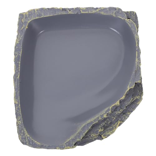 Reptile Feeding Bowl Resin Reptile Supplies Lizard Food Storage Container Tortoise Water Feeder