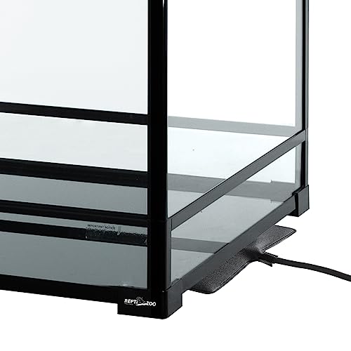 REPTIZOO 60 Gallon Glass Reptile Tank, 24" x 24" x 24" Large Reptile Terrarium Front Opening Terrarium with Double Hinge Door and Top Screen Ventilation, Easy Assembly Enclosure Tank - size: 24" x 24" x 24"