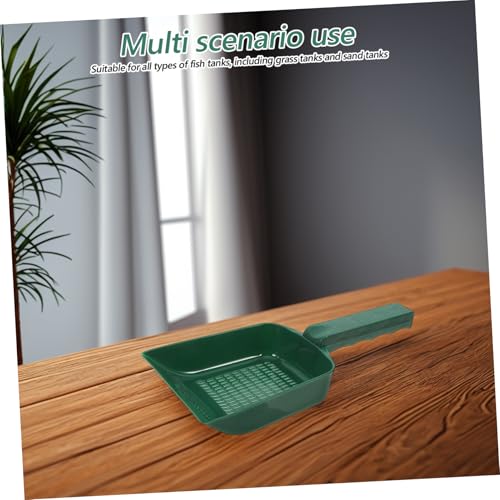 BESPORTBLE Aquarium Gravel Scoop Fish Tank Water and Sand Shovel Reptile Poop Scooper Small Portable Tool for Cleaning Tank Handheld Plastic Bucket Shovel