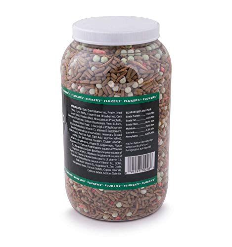 Fluker's Buffet Blend Box Turtle Diet, Insects, Veggies and Fruit with Fortified Pellets, 3.25 lbs. - size: 3.24 Pound (Pack of 1)