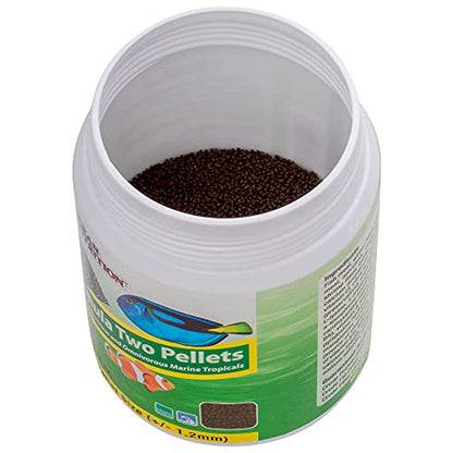 Ocean Nutrition Formula Two Pellets - Fish Food for Herbivorous & Omnivorous Marine Tropical Fish, High Protein(40%) - 7 oz (200 g) Small Pellets - size: 7 Ounce (Pack of 1), style: Small Pellet Size (+/- 1.2mm)