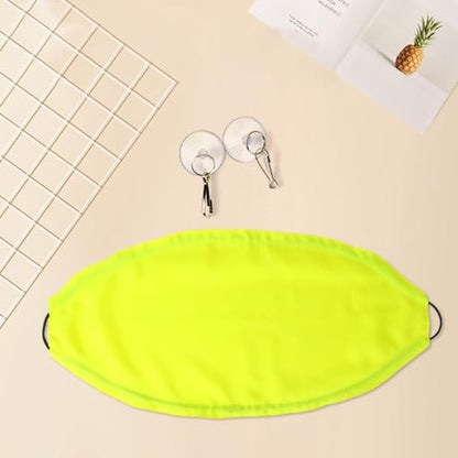Reptile Hammock Bearded Dragon Lizard Lounger with Suction Cups Bearded Dragon Tank Accessories for Reptology Lizard, Geckos, Snakes, Lguana Reptiles - color: Fluorescent yellow