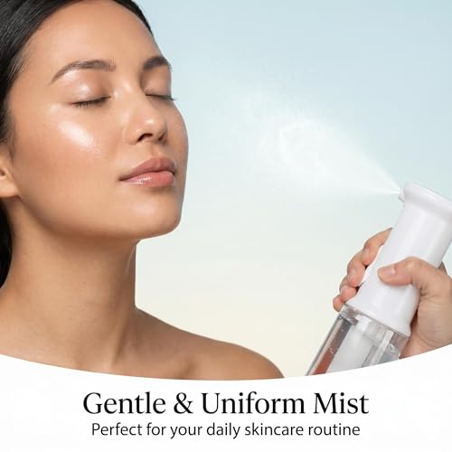 200ML Fine Mist Spray Bottle for Plants Cleaning Haircare Atomizer - Continuous Spray Design for Home, Office, Salon, Travel, Leak-Proof, Durable PET Material