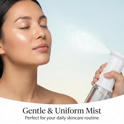 200ML Fine Mist Spray Bottle for Plants Cleaning Haircare Atomizer - Continuous Spray Design for Home, Office, Salon, Travel, Leak-Proof, Durable PET Material