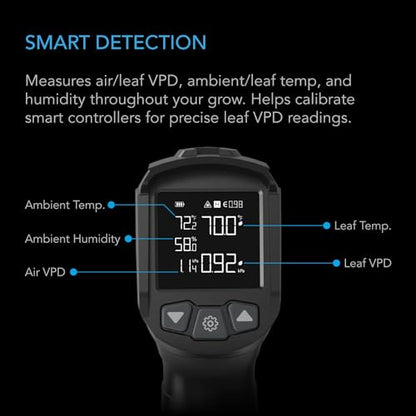 AC Infinity VPD Thermometer, Handheld Environmental Monitor, Captures Leaf | Captures Leaf VPD & Temperature, Calibrates Smart Controllers, Precision Infrared Range for Plants, Grow Tents, Greenhouses