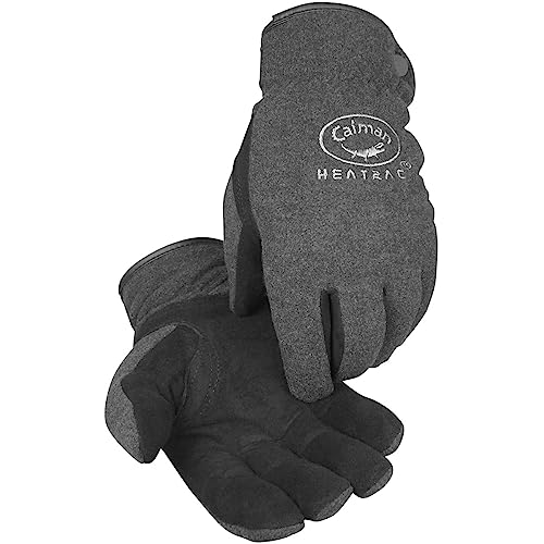 Caiman Leather Palm Gloves - size: Medium