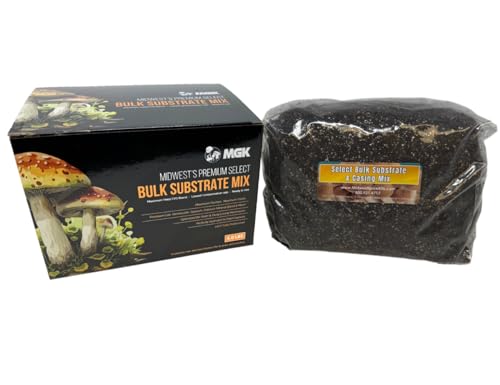 Premium Bulk Mushroom Substrate Mix | Fully Pastuerized | Maximum Yield | for Dung & Grain Loving Mushrooms (5 LBS)