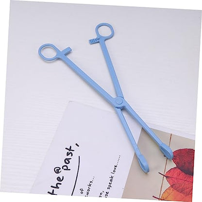 Hemoton 2pcs Plastic Reptile Poop Scooper Tortoise Waste Picker Effective Lizard Poop Cleanup Tool for Hamsters Snakes Birds Easy to Use Pickup Clip