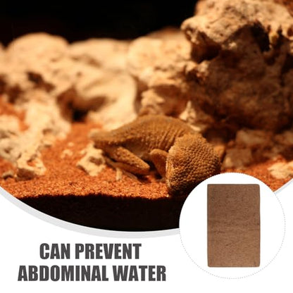 Healifty 3pcs Reptile Coconut Fiber Mat Natural Breathable Bedding Liner Mats for Reptile Pet Box No Deformation Terrarium Supplies