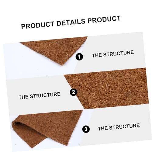 Coconut Fibre Reptile Carpet Tortoise Carpet Mat Moisturizing Pad for Bearded Dragon Tank