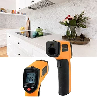 Tyenaza Temperature Measuring Gun, Non Contact Laser Positioning High Accuracy Handheld Infrared Thermometer for Cooking, Pizza Oven