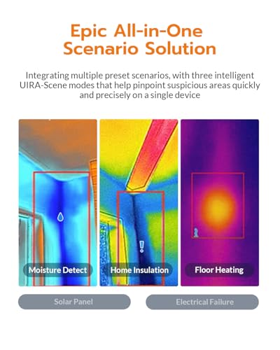 GT16D Dual-Spectrum Thermal Camera with 240×240 UIRA-IR Resolution | Visual camera, -4°F~1202°F, < 50 mK, 11h Runtime, 25Hz, AI UIRA-Scene Recognition with Thermometer-Mode Precision Detection
