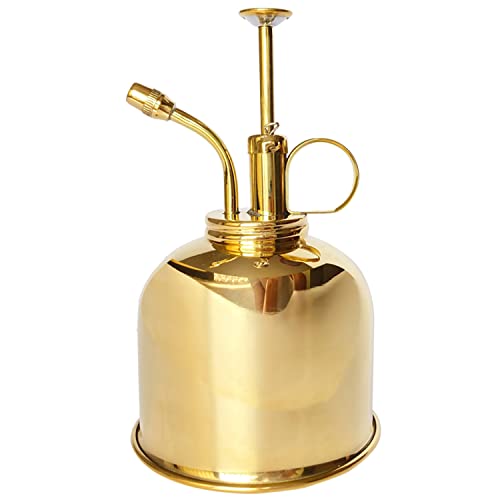 Brass Golden Spray Lianshi can Plant Spay Bottle Inner Flower Spray Mister 300ml/10.56 oz 1pcs/Lot - color: Brass