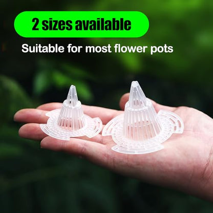 30 Pcs Cone Flower Pot Hole Mesh Pad, Upgraded Planter Bottom Grid Mat Mesh Hole Screens for Keeping Soil from Flowing- Breathable Gasket-Drainage Netting for Bonsai