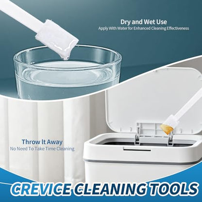 Alyimage® 42 Pcs Disposable Crevice Cleaning Brush Set for Small Spaces, Toilet Bowl, Window Groove, Vent Fan, Door Track, Keyboard