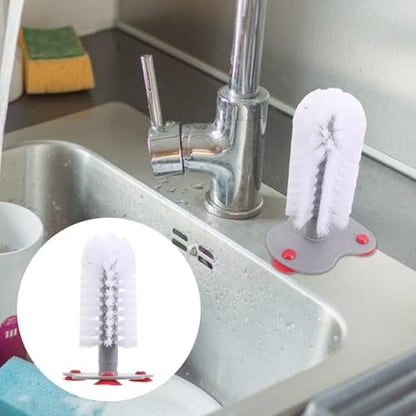 TIDTALEO Turtle Shell Cleaning Brush with Suction Cup, Abs Material, Moderate Hardness for Effective Scrubbing, Turtle Tank Accessories for Aquatic Reptile Supplies and Small Cup Cleaning