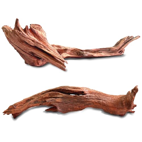 Natural Wood Driftwood for Aquarium Fish Tank Decor,Assorted Driftwood Trunk Branch for Reptile Tank Decor (MOP-ZYM Driftwood Branch (16 to19 Inch)-Pack of 2) - color: MOP-ZYM Driftwood Branch (16 to19 Inch)-Pack of 2