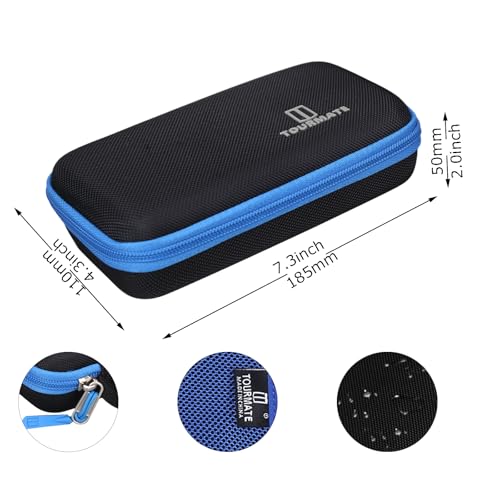Tourmate Hard Case for KIZEN/Etekcity/Soonkoda/ThermoPro Infrared Thermometer Gun,Laser Surface Temp Reader Travel Box (Laser Pro LP300 Case Only) - color: Black & Blue