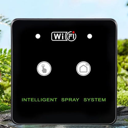 lyrlody Rainforest Terrarium Spraying System - 360° Rotation Nozzle, APP Control, Fine Mist, Compact Design, Flexible Water Input (10m 4 nozzles)