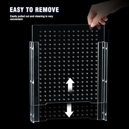 Acrylic Fish Tank Divider,75 Gallon Tank Divider,Adjustment Clear Fish Tank Separator Set with Suction Cups (75gal/125gallon) - size: 18''x20''(75/125gal)