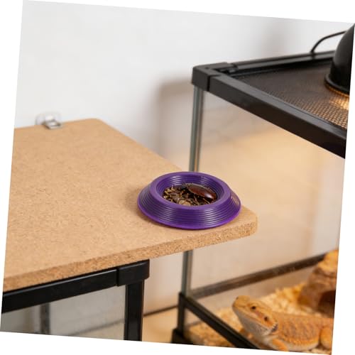 12pcs Plastic Reptile Water Dish Bowls for Bearded Dragon and Spider, Stable Design Hygienic Feeding Bowls for Reptile Terrarium and Transporting