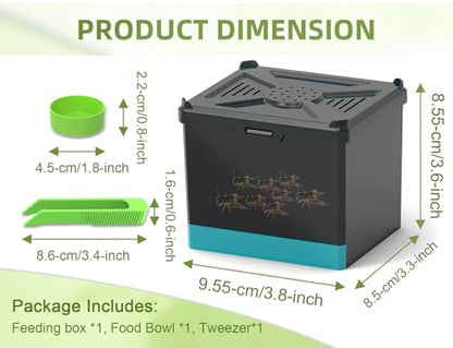 Cricket Keeper - Multi Purpose Insect Habitat for Crickets | Dubia Cockroaches, breadworms, and Silkworms, with Ventilation and Breathability (No Assembly Needed) (black) - color: black