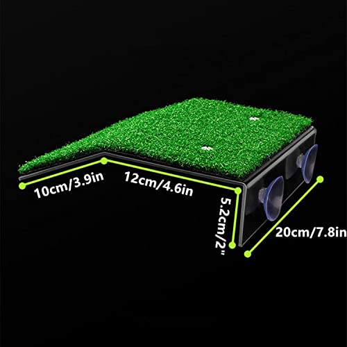 XMHF Turtle Basking Platform, Tortoise Ramp Reptile Ladder Resting Terrace Fish Tank Aquarium Turtle Dock Floating Decor for Reptile Frog Terrapin Large - size: Large