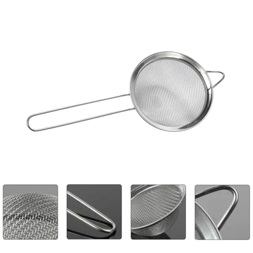 SUPVOX 2pcs Lizard Sand Shovel with Metal Mesh Sifter for Reptile Terrarium Cleaning, Fine Mesh Poop Sand Scooper Tool for Reptiles and Amphibians