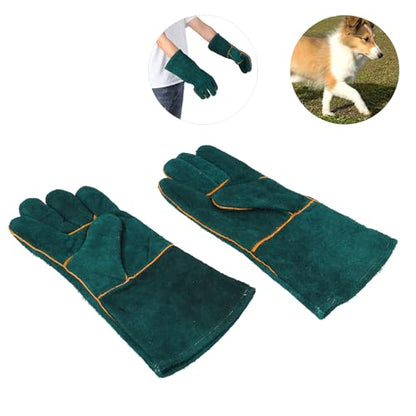 Animal Handling Gloves Bite Proof, Animal Handling Gloves, Animal Handling AntiBite Gloves Puncture & Scratch Resistant for Cat Dog Snake Falcon Grabbing Reptile (Small)