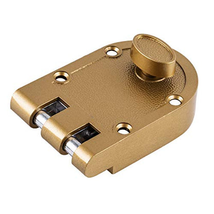 Guard Security Heavy Jimmy Proof Deadbolt,Door Lock Single Cylinder for Entry Door Gold Finish - color: Gold