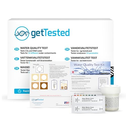 at-Home Water Quality Test Kit – Identify Drinking Water Purity for Your Family – Rapid 14-Parameter Results for Well, City, Tap, & More – Easy & Convenient