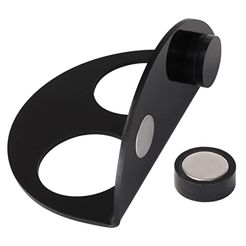 AIICIOO Gecko Feeder Ledge with 6 Pack Plastic Bowls Crested Gecko Food Dish Strong Magnetic Reptile Food Feeder Water Dish for Chameleon Bearded Dragon Tank Accessories - size: Feeding Ledge Black