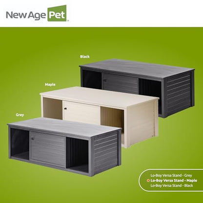 New Age Pet Lo‑Boy Versa Stand for Reptile Terrariums, Low-Profile ECOFLEX Cabinet for Stacked Large, 48" Mojave Reptile Habitats, Maple - color: Maple