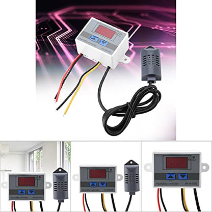 Kadimendium Reptile Humidifier Hygrometer Controller with Humidity Sensor 1005 Digital Display Humidity Controller for Mushroom Greenhouse (12V), Kadimendium3qg1dexvks-01
