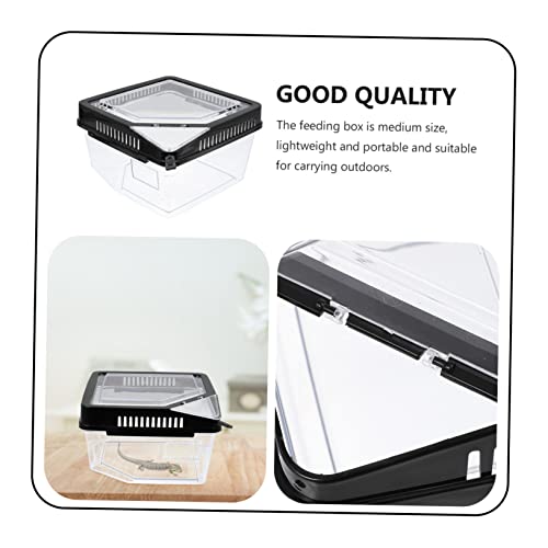 MERRYHAPY Reptile Breeding Box with Ventilation Practical Feeding Container for Snakes Lizards Spiders Pets for Transporting Animals Living Foods