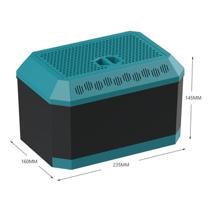 Reptile Feeding Box Enclosure Cage Breathable Tank Hatching Case, Reptile Terrarium Animal Habitat Cage for Chameleons Frogs, Large - size: L 9.25x6.30x5.71inch