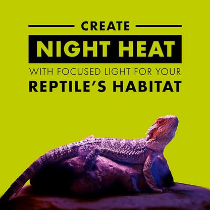 Zilla Incandescent Spot Bulb, for Nocturnal Reptile Species, Night Black - size: Pack of 1, style: Night Black (50W)
