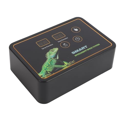 Rainforest Tank Timer Misting System with 360° Adjustable Nozzles, Intelligent Timer for Reptile Mister, Quiet Operation (US Plug)