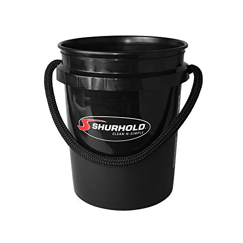 Shurhold World's Best Rope Handle Bucket - 5 Gallon - Black - color: Black, size: 5 Gallon