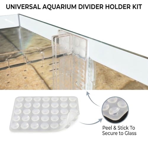 Fish Tank Divider, Adjustable Acrylic Separator for 5 Gallon Tanks | Fits 5-5.5 gallon aquariums, adjustable 7.3"-8.3" width, clear acrylic panel, dual suction cups, freshwater divider - size: 7x9(5Gallon )