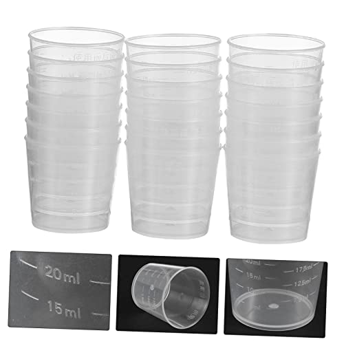 Levemolo 60pcs Reptile Food and Water Measuring Cups Bowls for Lizards Geckos Turtles for Daily Feeding and Hydration Control
