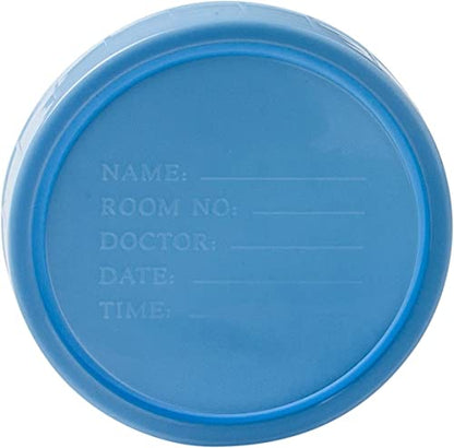 Vakly 4 oz Specimen Cups with Screw-On Lids Clear Non-Sterile 10 Pack | Medical sample container for lab testing, diagnostics, specimen transport, home testing, durable plastic, leak-resistant seal